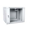 Digitus Szafa wisząca dwusekcyjna 19 9U 501/600/550mm, drzwi szklane, szara (RAL 7035), zmontowana